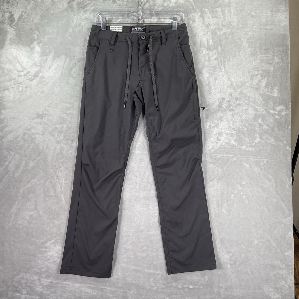 686 Technical Apparel Pants Mens 28x29 Everywhere Relaxed Fit Outdoor Gray NWT